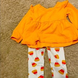 Matching candy corn set for girls
